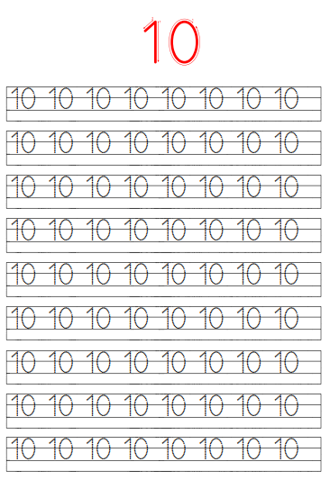 1.Sınıf-Matematik-10 Rakamı